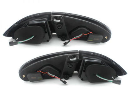LED TAIL LIGHTS FOR SEAT LEON 1P1 1PA 09-12 BLACK TAIL LIGHTS