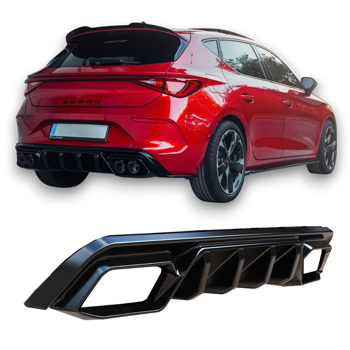 2378⭐Diffusore adatto per Cupra Leon Mk1 (2020-2024)⭐