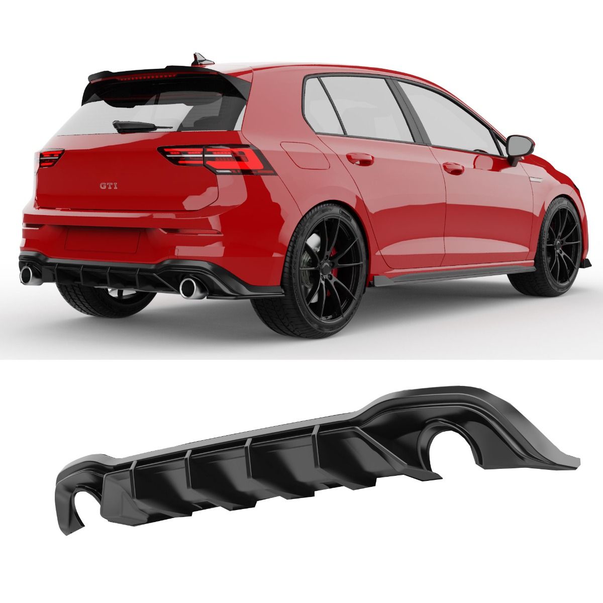 2417⭐Diffusore adatto per Volkswagen Golf GTI Mk8 (2020–2024)⭐