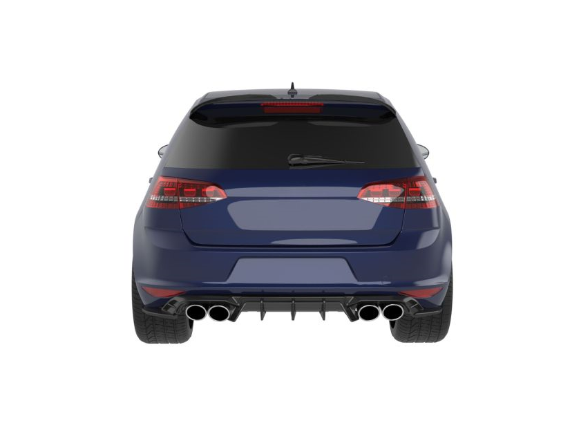 💫ART.2409 DIFFUSORE ADATTO PER VOLKSWAGEN GOLF MK7 R 2013-2016💫