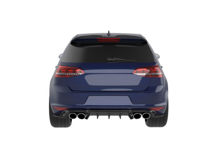 💫ART.2409 DIFFUSORE ADATTO PER VOLKSWAGEN GOLF MK7 R 2013-2016💫