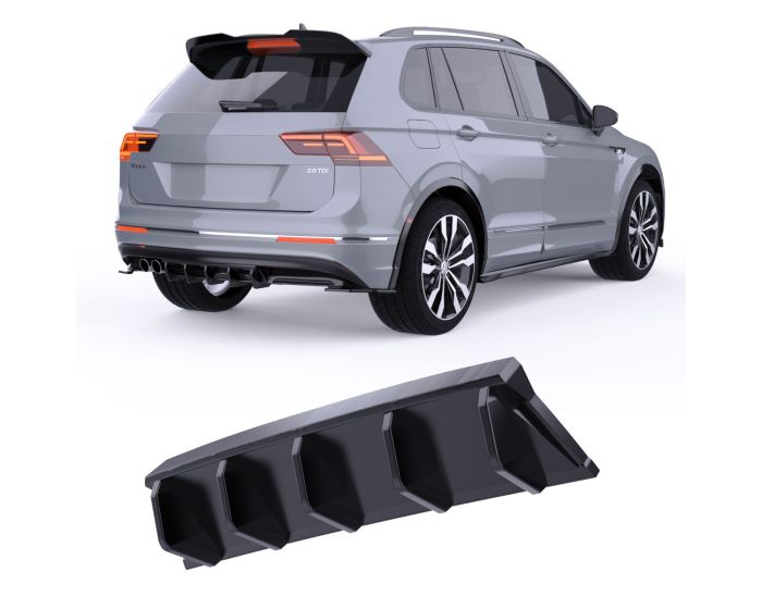 💫ART.2426 DIFFUSORE ADATTO PER VOLKSWAGEN TIGUAN MK2 R-LINE 2015-2020💫