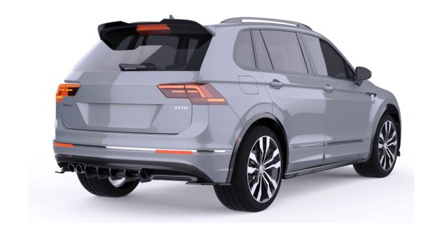 💫ART.2426 DIFFUSORE ADATTO PER VOLKSWAGEN TIGUAN MK2 R-LINE 2015-2020💫