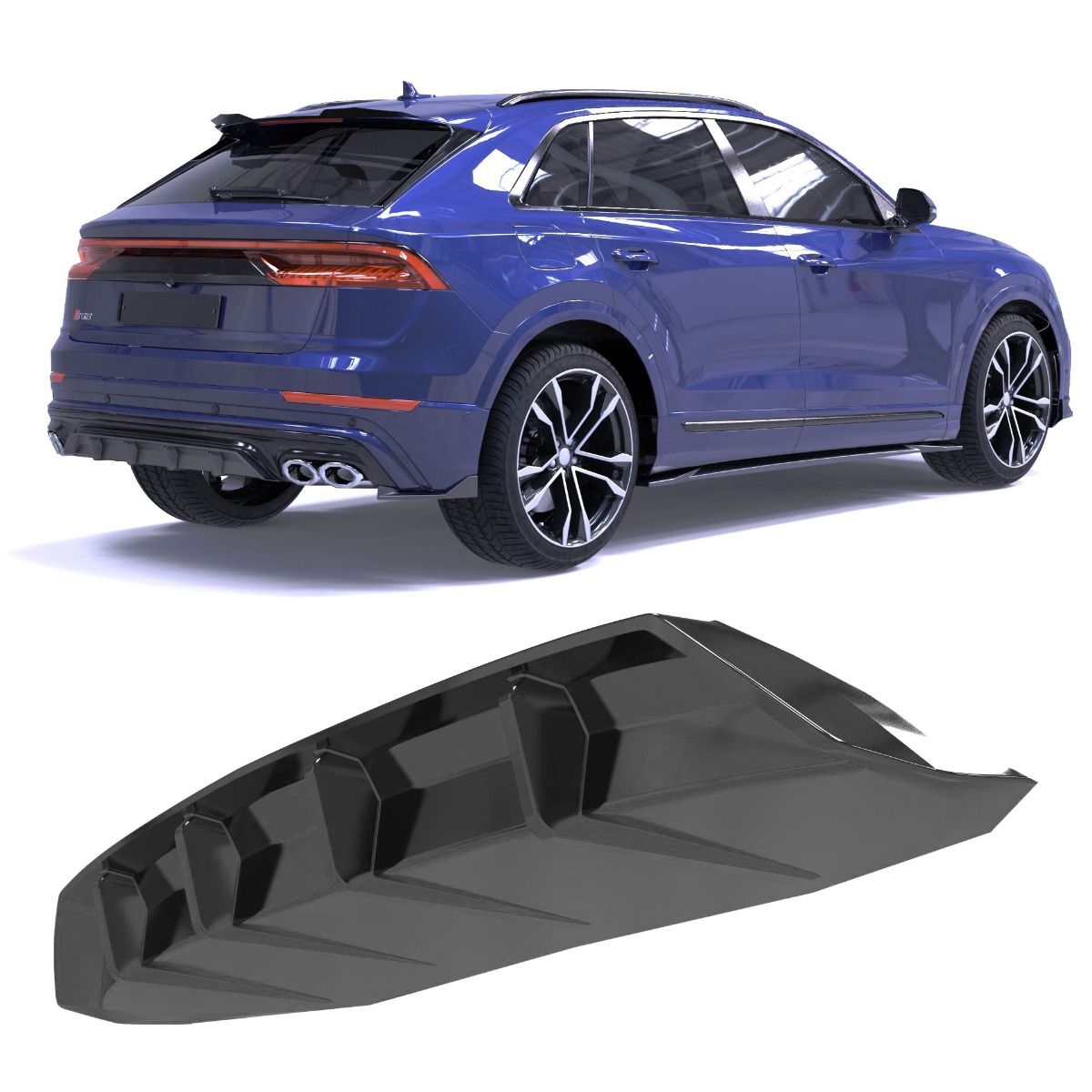 4600⭐Diffusore adatto per Audi SQ8 Mk1 (2019-2023)⭐