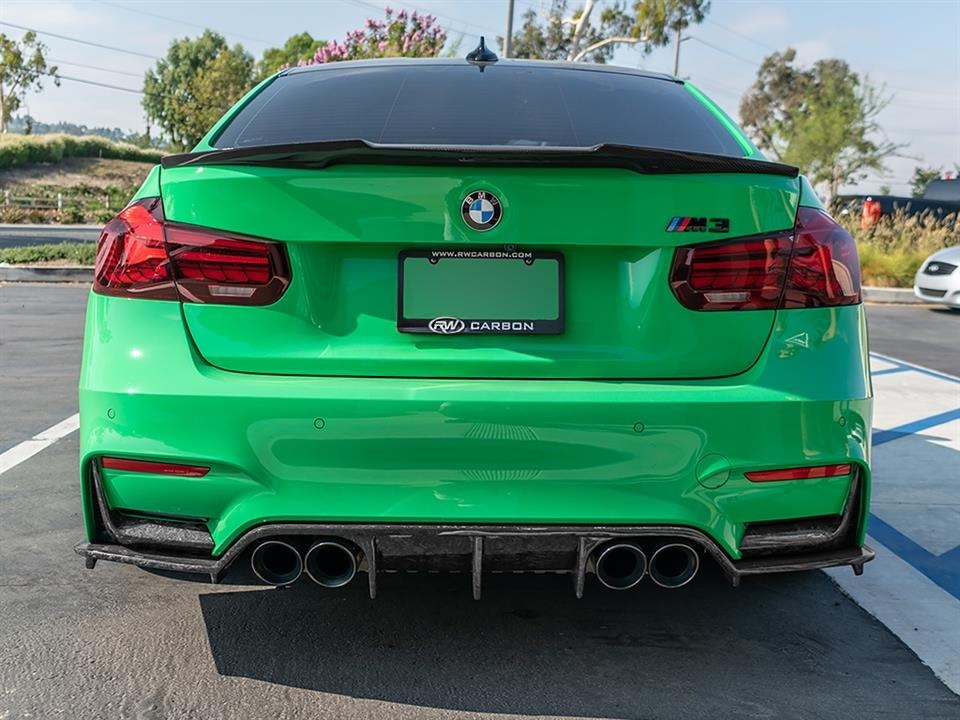 💫ART.6693 Spoiler Posteriore M4 Look per BMW 3 (F30) Berlina (2011-2018)💫