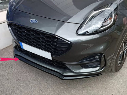🤩Labbro paraurti anteriore Estensione Spoiler per Ford Puma 2019+ Nero🤩