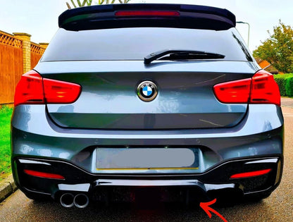 ART.3727  Diffusore M2 Look per Bmw 1 (F20, F21)2015-2019 Nero Lucido