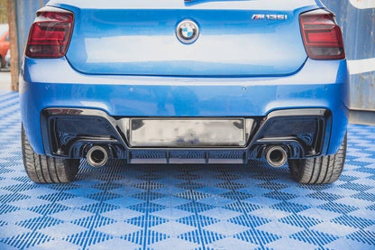 DIFFUSER FOR BMW 1 SERIES F20 F21 2010-2014 LOOK M135i M PERFORMANCE GLOSS BLACK