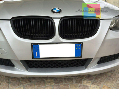 BMW SERIE 3 E92 E93 2006-2009 GRIGLIA ANTERIORE DOPPIA FASCIA NERA - LOOK M3