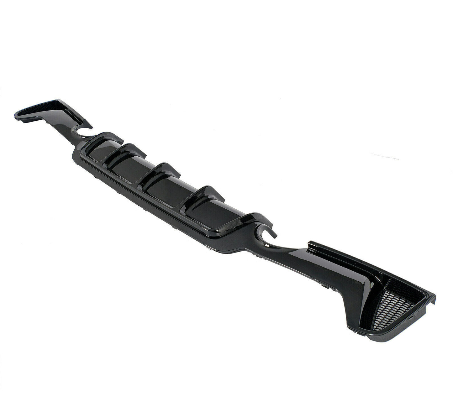 DIFFUSORE BMW SERIE 4 F32 F33 F36 SOTTO PARAURTI POSTERE ABS NERO LUCIDO .-