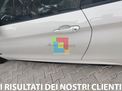 BMW SERIE 4 F32 F33 F36 SOTTO MINIGONNE LATERALI ABS / PLASTIC NERO LUCIDO LAME