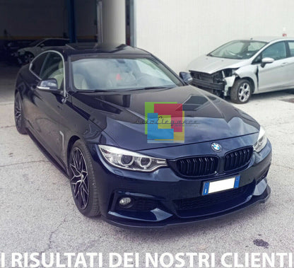 BMW SERIE 4 F32 F33 F36 FLAPS SOTTO MINIGONNE LATERALI ABS NERO LUCIDO LAME