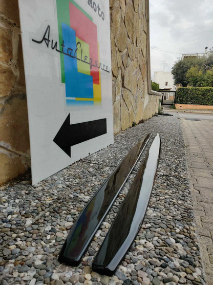 BMW SERIE 4 F32 F33 F36 FLAPS SOTTO MINIGONNE LATERALI ABS NERO LUCIDO LAME