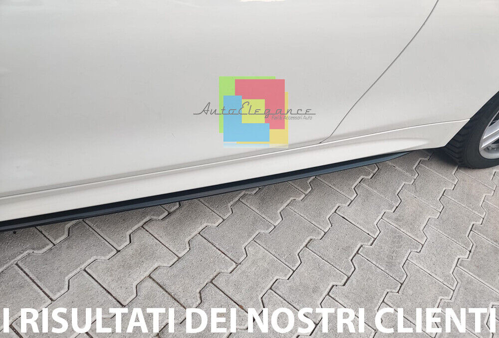 BMW SERIE 4 F32 F33 F36 FLAPS SOTTO MINIGONNE LATERALI ABS NERO LUCIDO LAME
