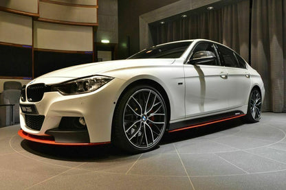 BMW SERIE 3 F30 F31 LAME SOTTO MINIGONNE LATERALI SOTTOPORTA SPORTIVI ABS .-