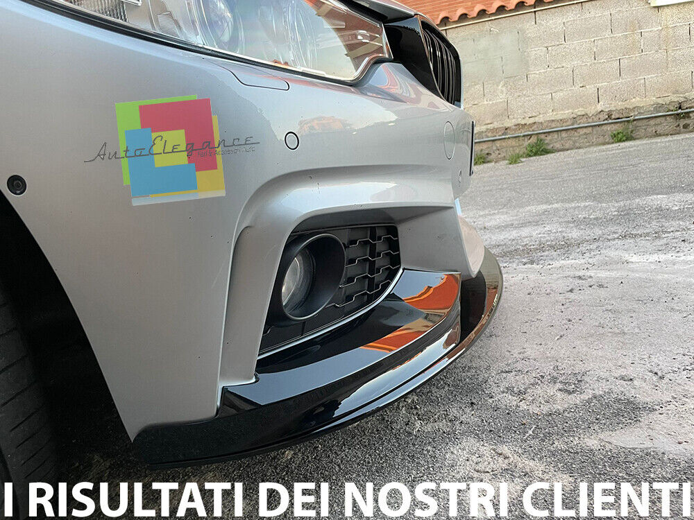 SPOILER ANTERIORE SOTTO PARAURTI BMW SERIE 4 F32 F33 F36 LAMA LOOK M SPORT .-