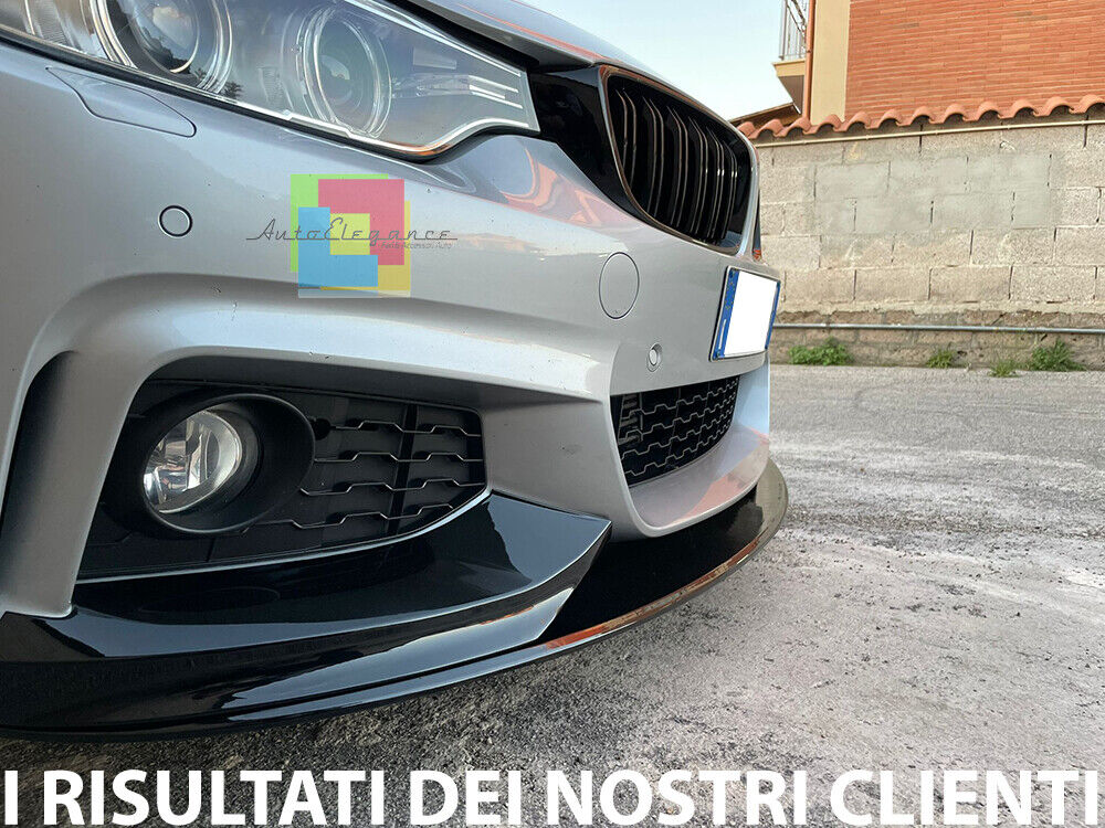 SPOILER ANTERIORE SOTTO PARAURTI BMW SERIE 4 F32 F33 F36 LAMA LOOK M SPORT .-