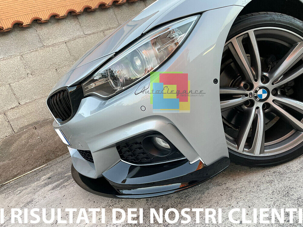 SPOILER ANTERIORE SOTTO PARAURTI BMW SERIE 4 F32 F33 F36 LAMA LOOK M SPORT .-