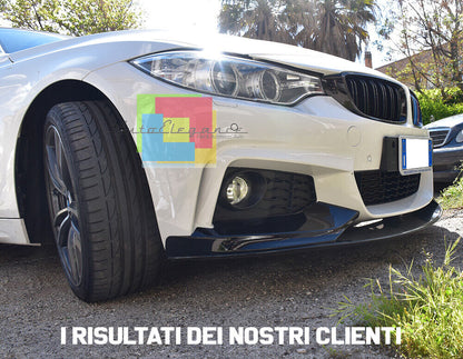 SPOILER ANTERIORE SOTTO PARAURTI BMW SERIE 4 F32 F33 F36 LAMA LOOK M SPORT .-