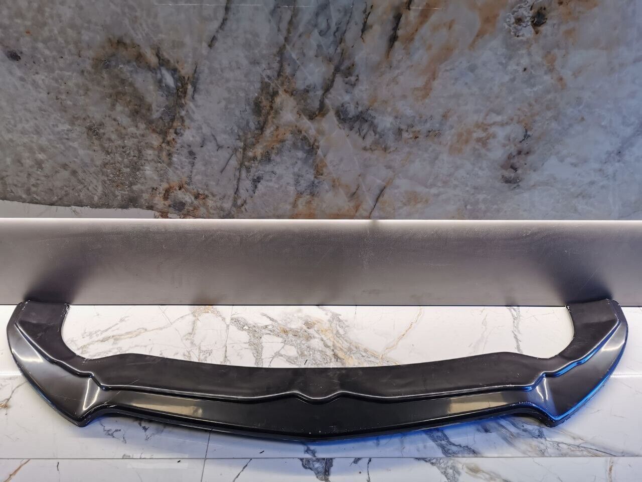 SPLITTER ADATTO PER ALFA ROMEO STELVIO LOOK NERO LUCIDO DESIGN SPORTIVO