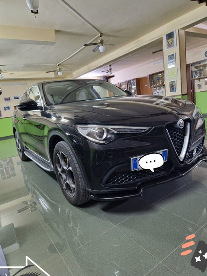 SPLITTER ADATTO PER ALFA ROMEO STELVIO NERO LUCIDO 0233