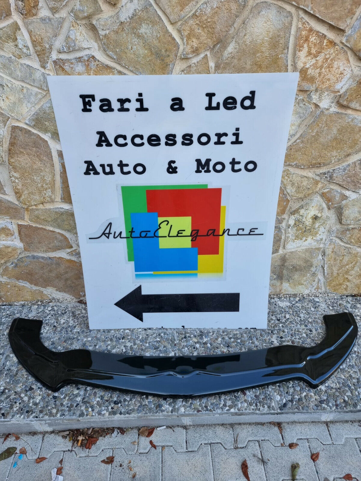 ✨SPLITTER ANTERIORE ADATTO PER ALFA ROMEO STELVIO NERO LUCIDO LOOK RS✨