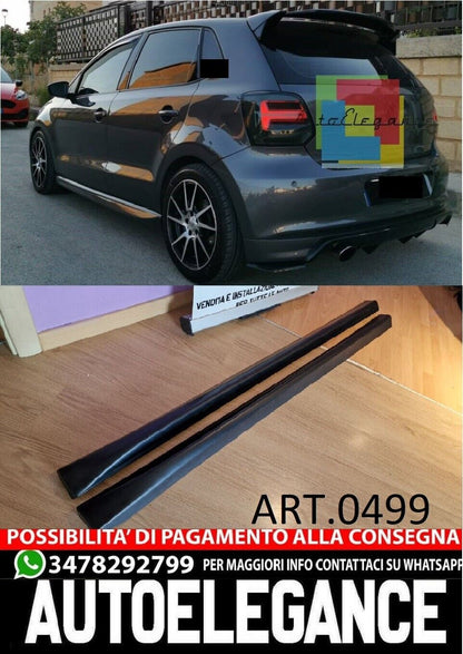 MINIGONNE IN ABS ADATTE PER VW POLO 6R SPECIFICHE 09-17 LOOK SPORTIVO