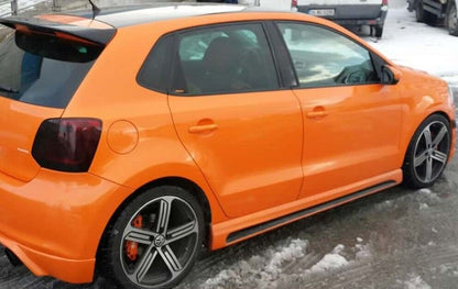 SPOILER MINIGONNE LATERALI PER VW POLO 6R 6C ABS LOOK SPORTIVO ABS R / RLINE