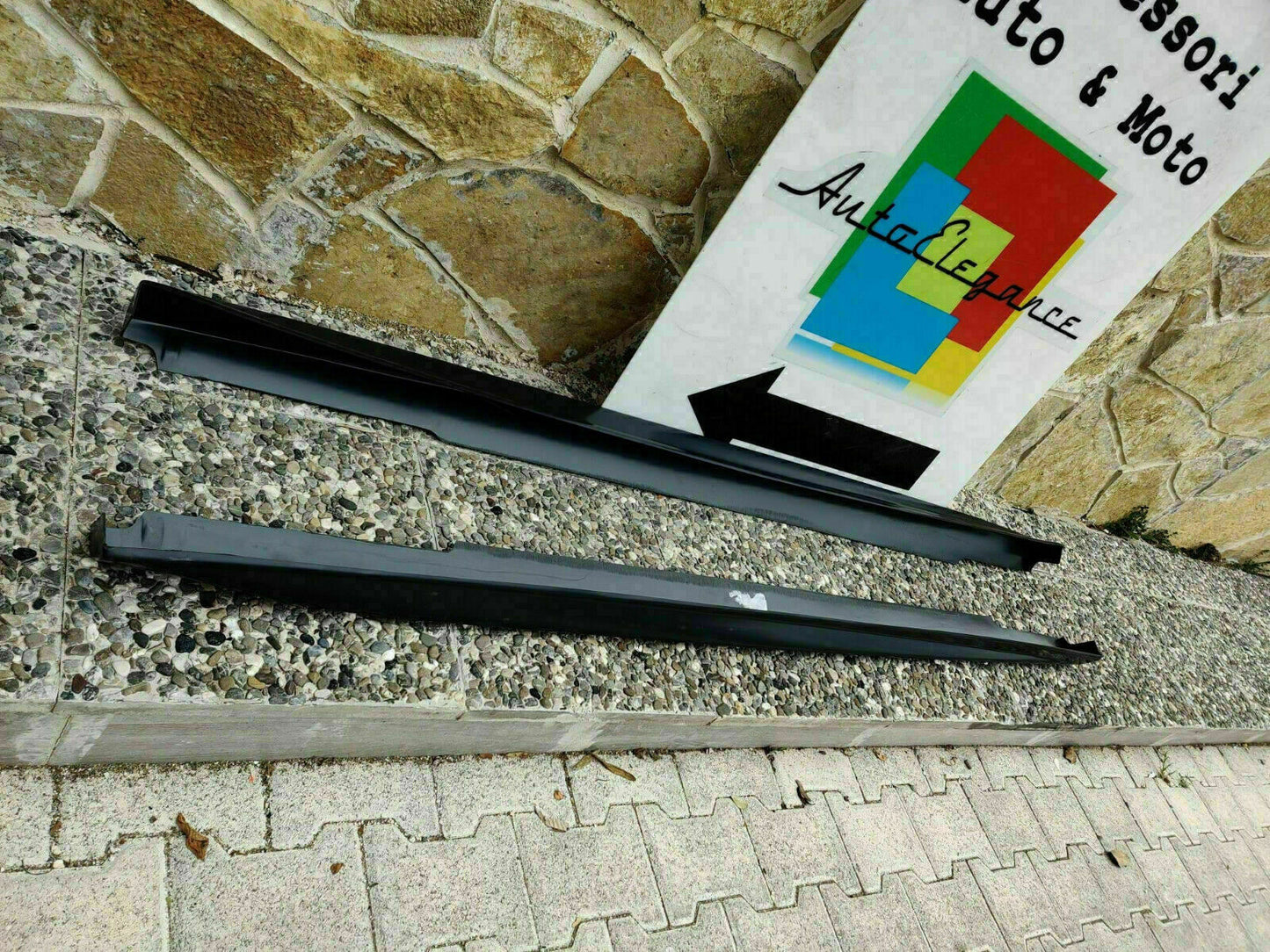VW POLO 6R 6C 09-17 SPOILER MINIGONNE LATERALI ABS LOOK SPORTIVO ABS