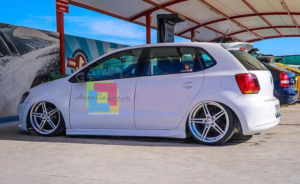 VW POLO 6R 6C 09-17 SPOILER MINIGONNE LATERALI ABS LOOK SPORTIVO ABS