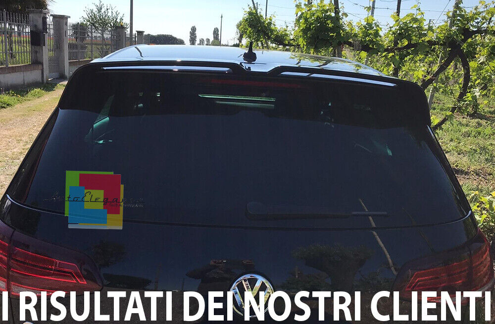 VW GOLF 7 & 7.5 2012-2019 SPOILER TETTO POSTERIORE LOOK RLINE NERO LUCIDO ABS