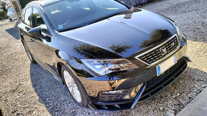 SPLITTER ADATTO PER SEAT LEON 5F FL 2017-2020 FR LOOK NERO LUCID DESIGN SPORTIVO