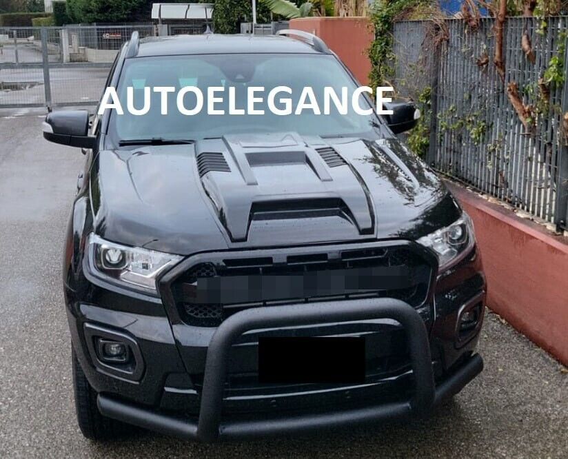 GRIGLIA ADATTA PER FORD RANGER T6 2015-2018 NERO OPACA + LED