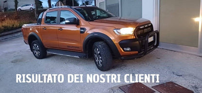 GRIGLIA ADATTA PER FORD RANGER T6 2015-2018 NERO OPACA + LED LOOK SPORTIVO