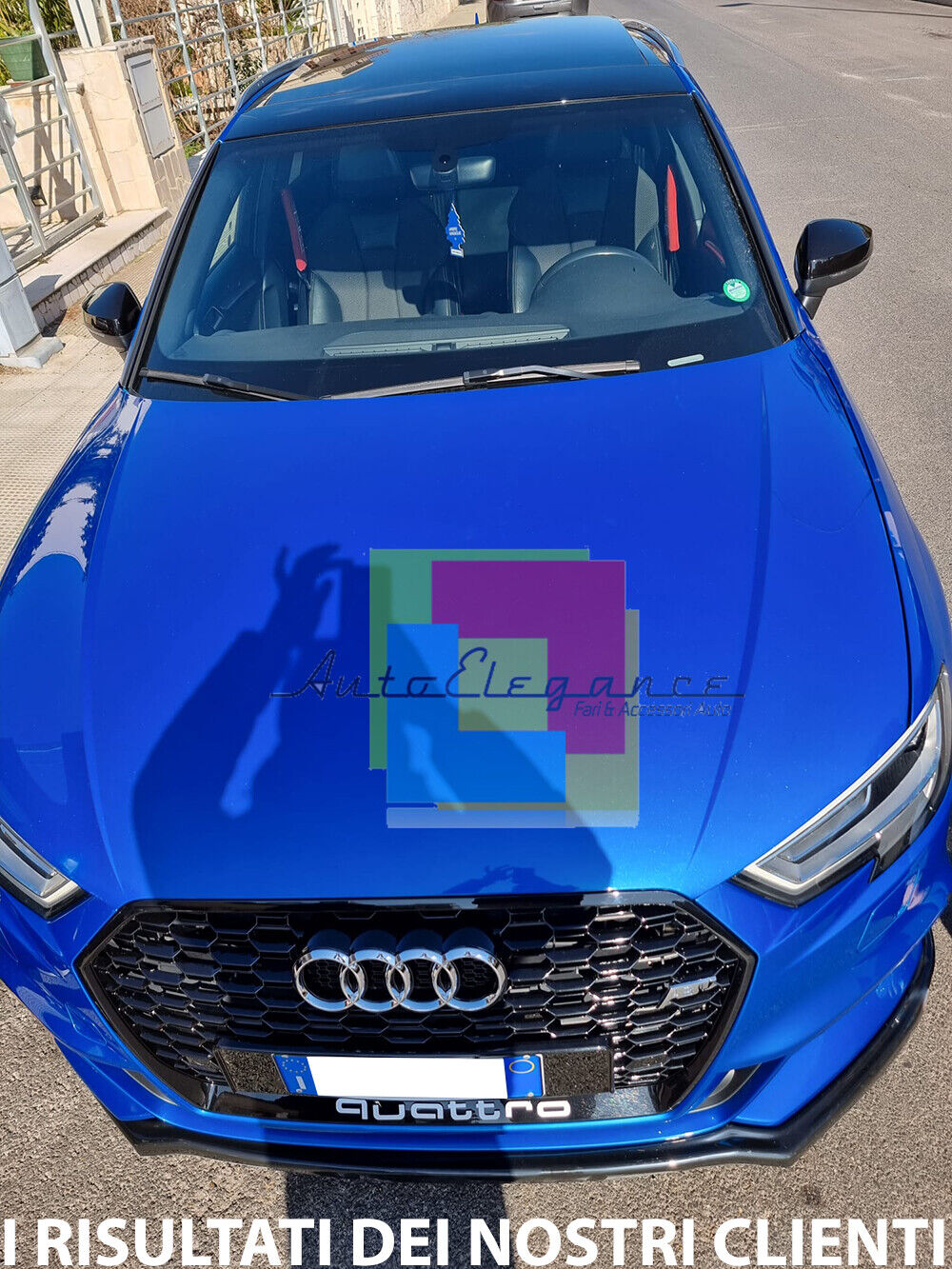 SOTTO PARAURTI ANTERIORE AUDI A3 8V 2016-2019 SPLITTER ABS PARAURTI SLINE