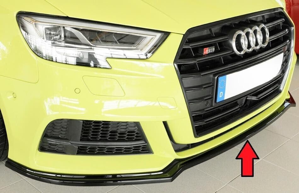 SOTTO PARAURTI ANTERIORE AUDI A3 8V SLINE 2017+ SPLITTER ABS PARAURTI SLINE NERO