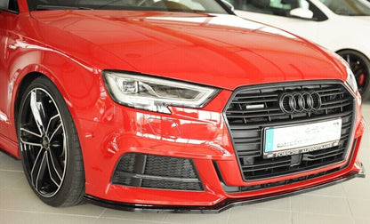 SOTTO PARAURTI ANTERIORE AUDI A3 8V SLINE 2017+ SPLITTER ABS PARAURTI SLINE NERO