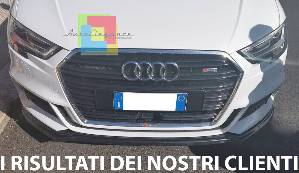 SOTTO PARAURTI ANTERIORE AUDI A3 8V DAL 2017+ LIFT SPOILER ABS PARAURTI SLINE 00