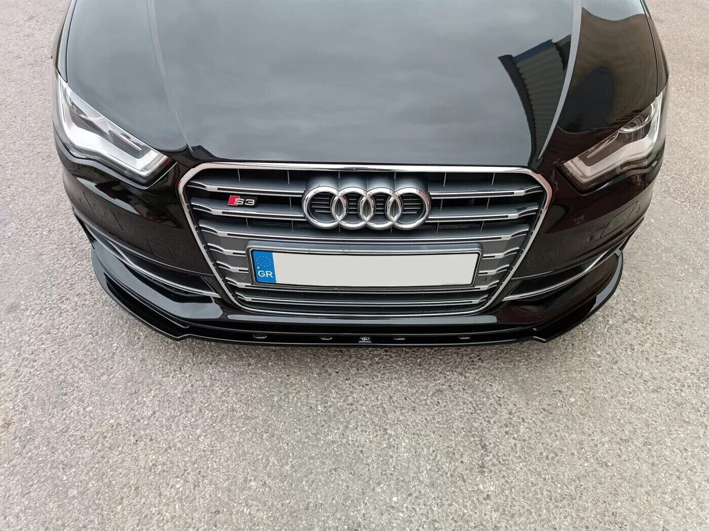 SPLITTER ADATTO PER AUDI A3 8V 2012-2016 S3 SLINE LOOK NERO LUCIDO