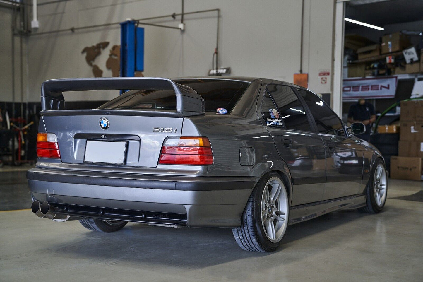 ✨SPOILER ADATTO PER BMW SERIE 3 E36 LOOK M3 GT DESIGN NERO LUCIDO✨