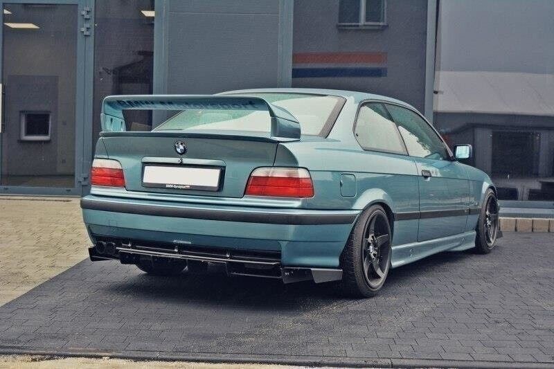 ✨SPOILER ADATTO PER BMW SERIE 3 E36 LOOK M3 GT DESIGN NERO LUCIDO✨