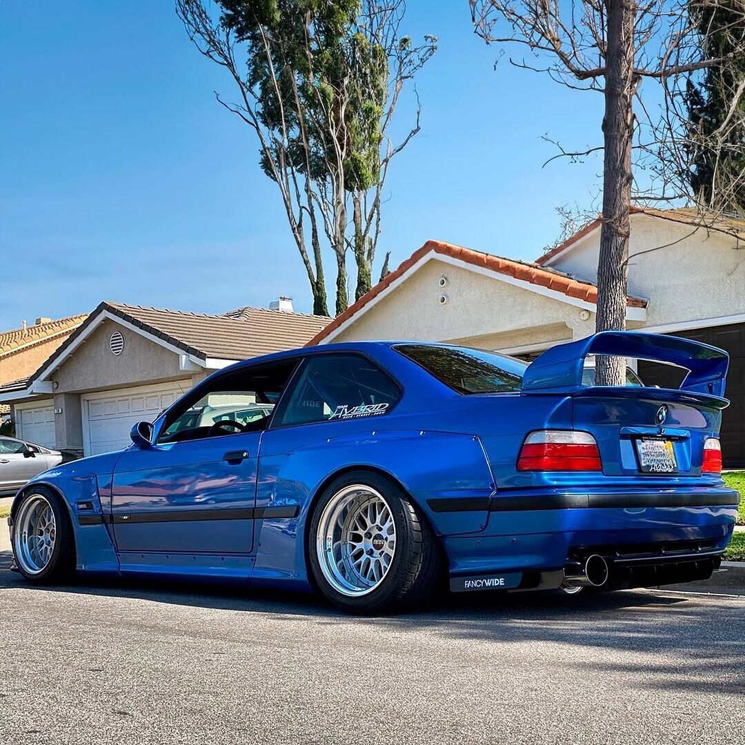 ✨SPOILER ADATTO PER BMW SERIE 3 E36 LOOK M3 GT DESIGN NERO LUCIDO✨