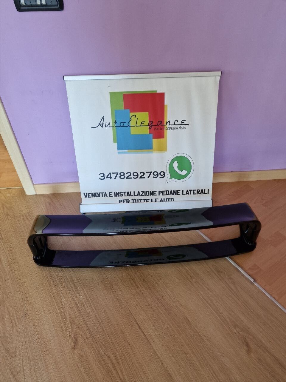 SPOILER TUNING POSTERIORE COFANO BMW SERIE 3 E36 BERLINA COUPE NERO LUCIDO 0027
