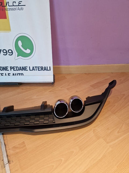 DIFFUSER SUITABLE FOR VW POLO AW1 2017+ GTI LOOK BLACK (WITH TERMINALS) 