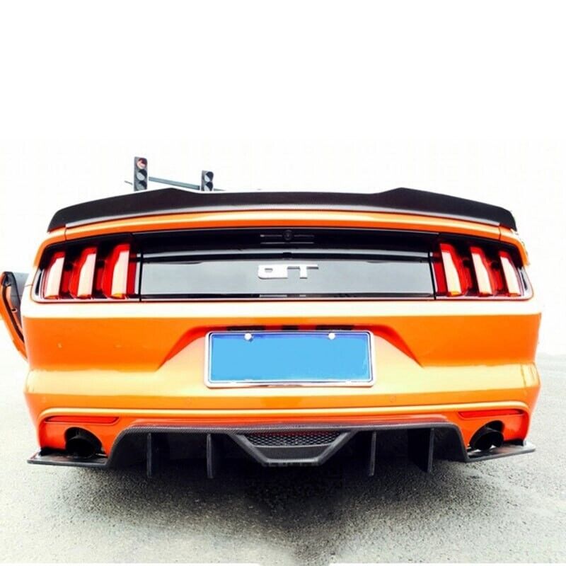 SPOILER ADATTO PER FORD MUSTANG COUPE 2014-2020 LOOK PERFORMANCE NERO LUCIDO