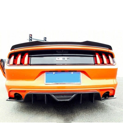 SPOILER ADATTO PER FORD MUSTANG COUPE 2014-2020 LOOK PERFORMANCE NERO LUCIDO