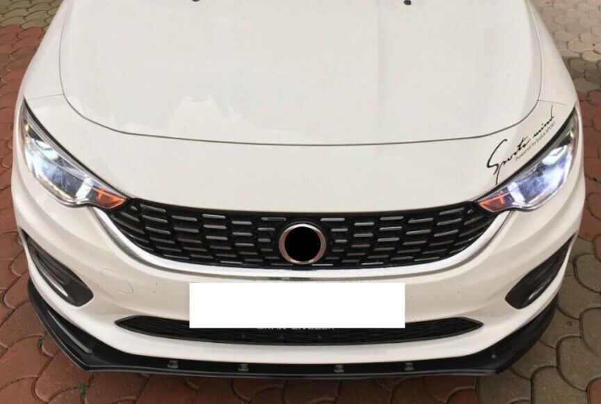 LAMA SPOILER SOTTO PARAURTI ANTERIORE FIAT TIPO 2014+ ABS NERO SPLITTER LABBRO