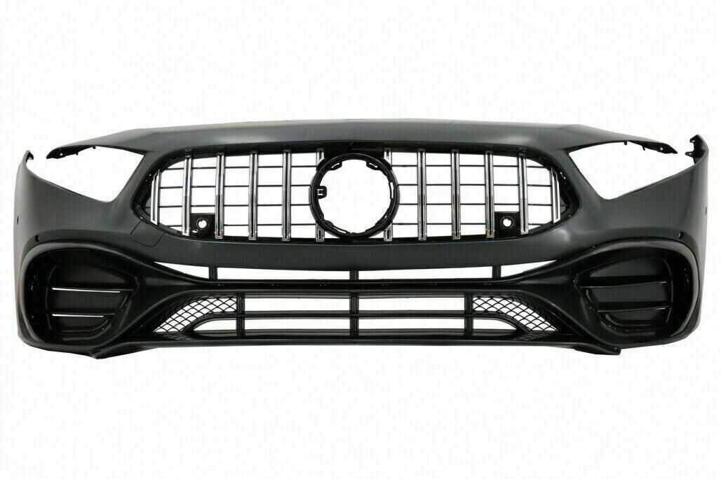 BUMPER SUITABLE FOR MERCEDES-BENZ A CLASS W177 AMG LOOK A45S + CHROME GRILLE 360 camera