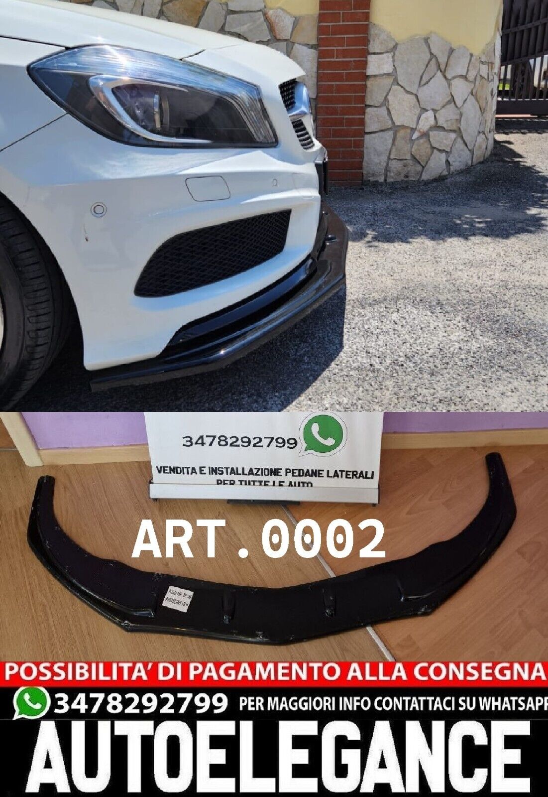 GRIGLIA ADATTA MERCEDES PER CLASSE A W176 2012-2015 LOOK A45 LOOK NERO LUCIDO