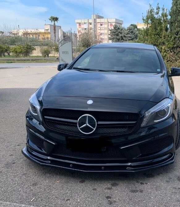 SPLITTER ADATTO PER MERCEDES W176 12-15 AMG A45 NERO LUCIDO